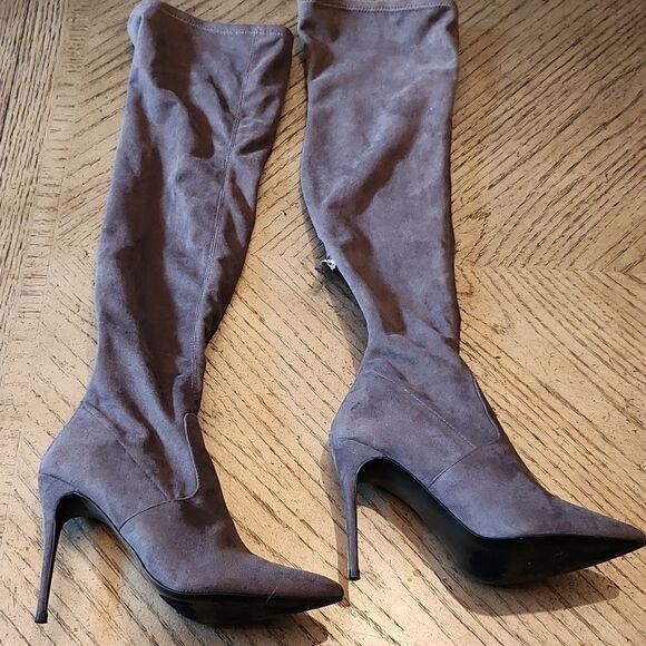 Steve Madden gray Suede high boots size 7 - Picture 15 of 15